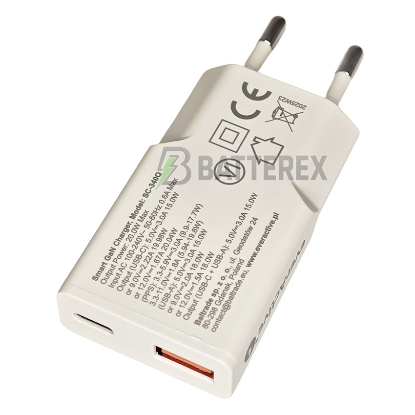 Everactive SC-340Q Super Slim GaN Charger