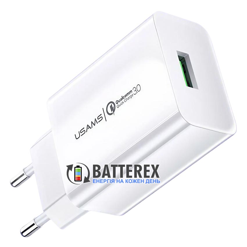 Мережевий USB адаптер USAMS US-CC083 T22 18W White