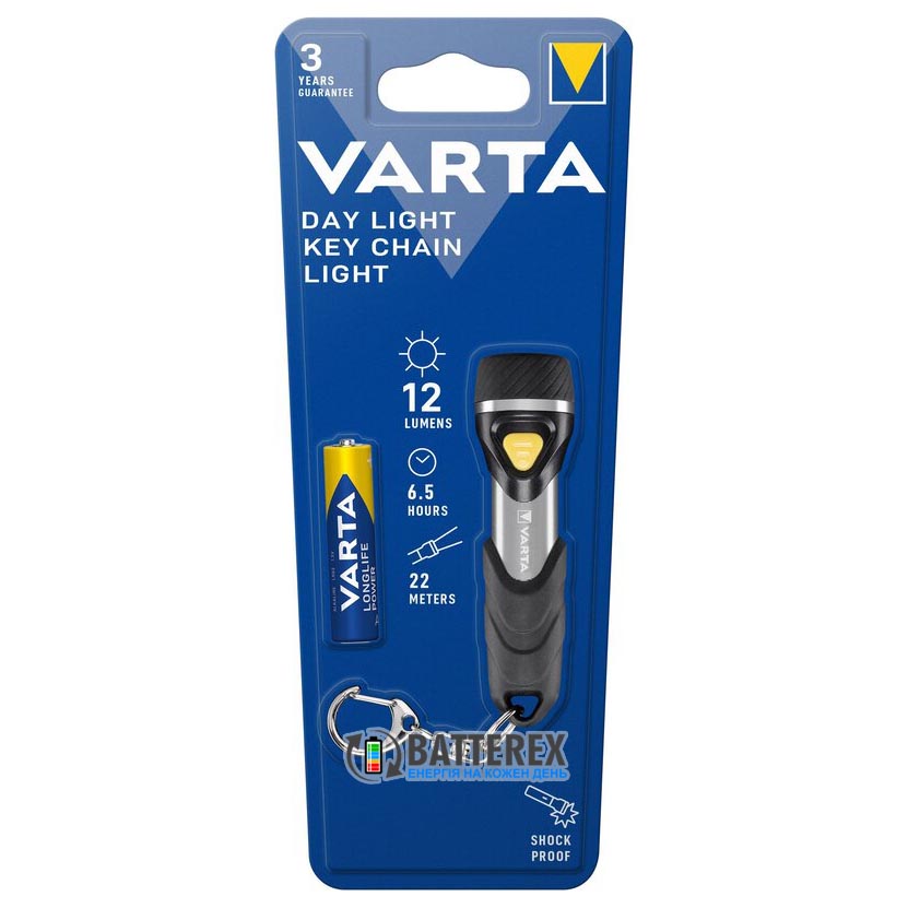 Фонарь брелок Varta Day Light Key Chain Light