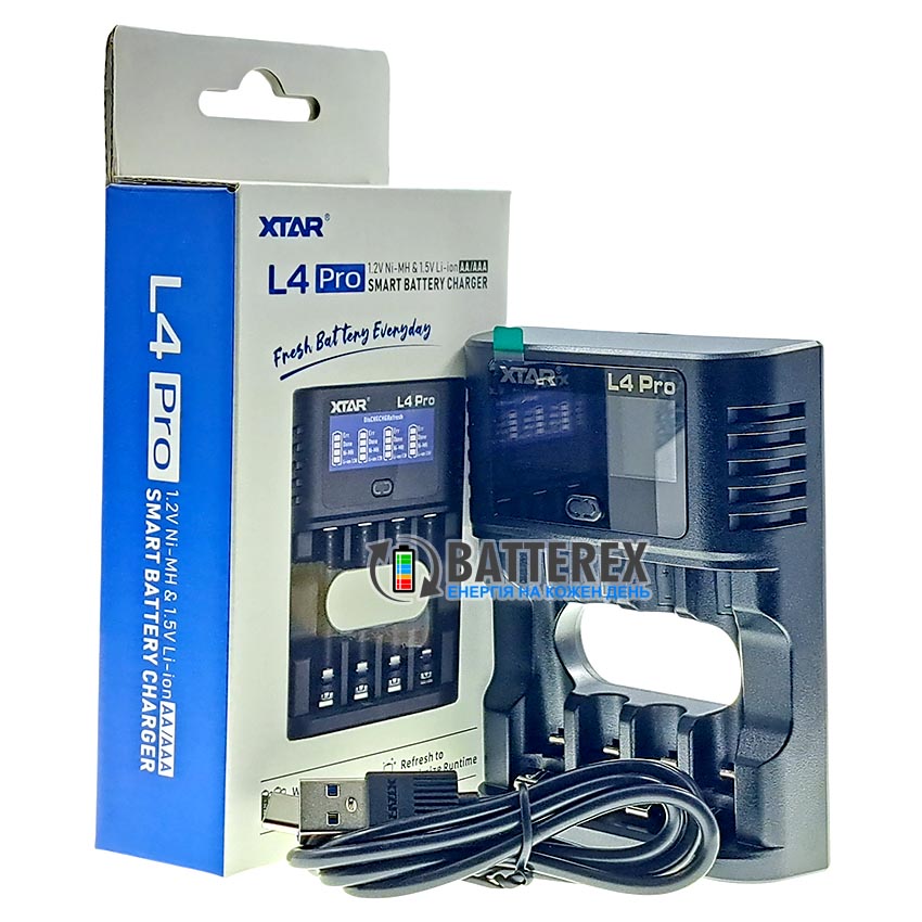 Зарядний пристрій XTAR L4 Pro