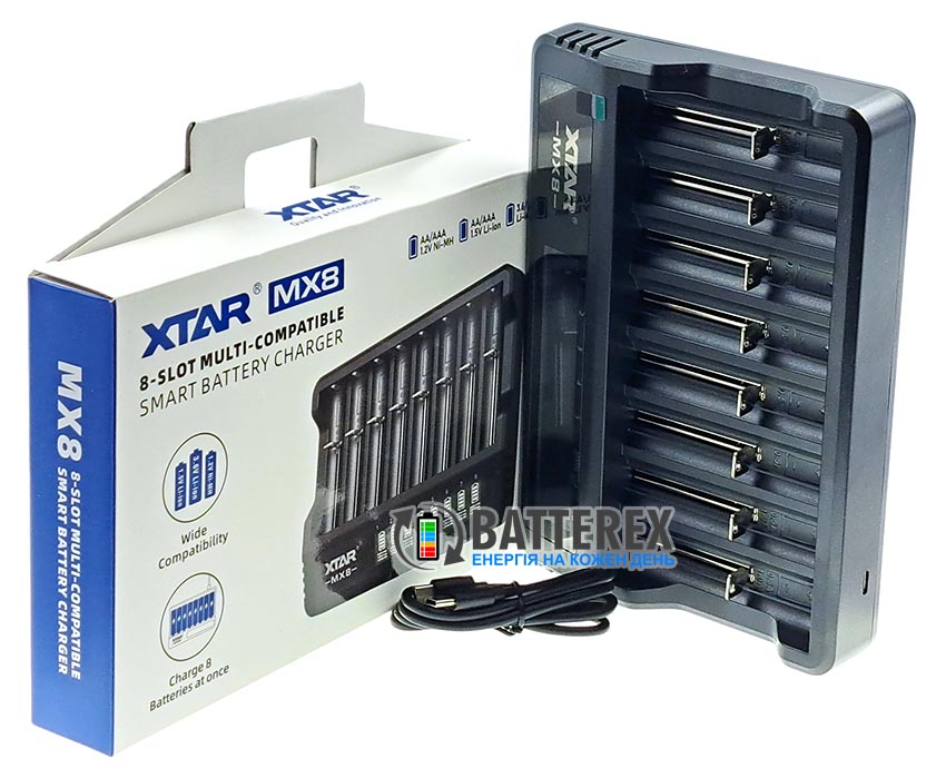 зарядка XTAR MX8 зарядка XTAR MX8