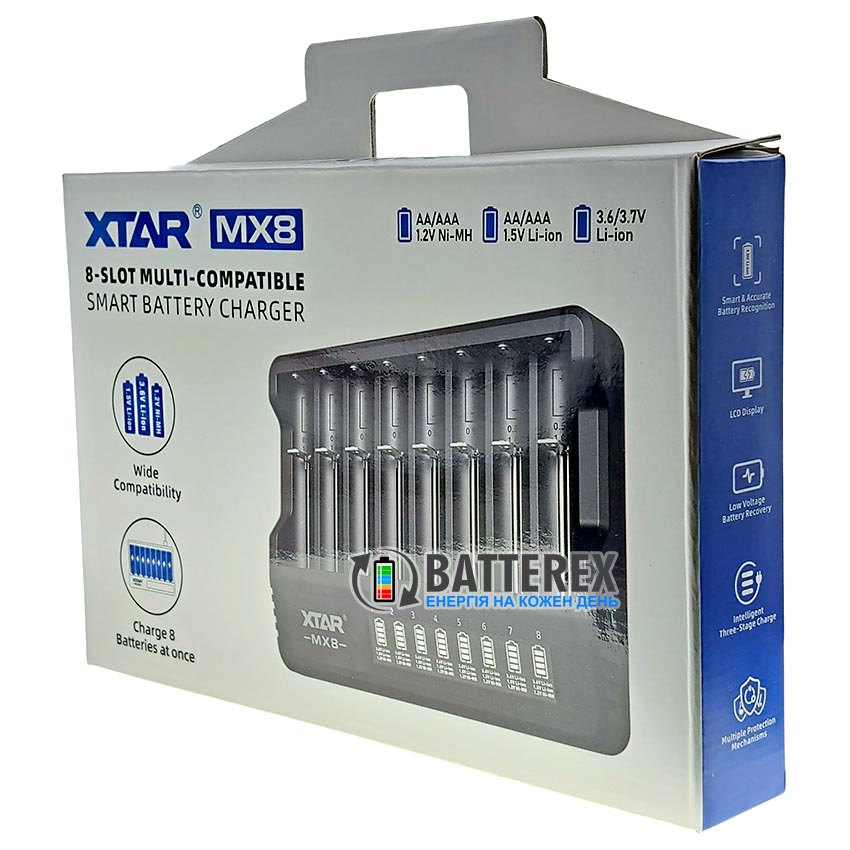 зарядка XTAR MX8 зарядка XTAR MX8