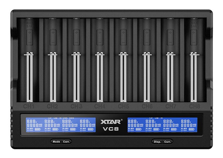 XTAR VC8 зарядное устройство